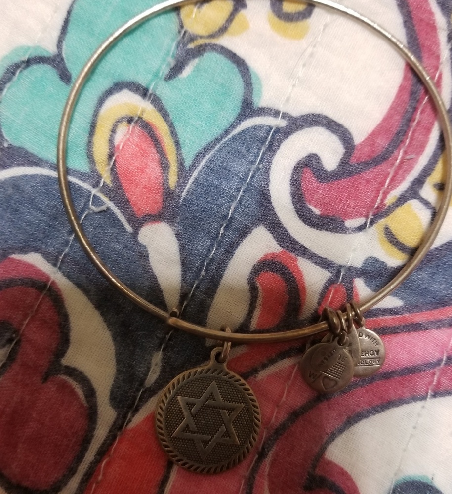 Alex and Ani Silver Star of David bracelet